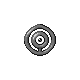 Unown O, Front, in HeartGold & SoulSilver