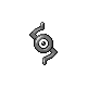 Unown S, Front, in HeartGold & SoulSilver