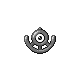 Unown U, Front, in HeartGold & SoulSilver
