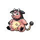Miltank, Front, in HeartGold & SoulSilver