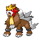 Entei, Front, in HeartGold & SoulSilver