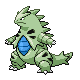 Tyranitar, Front, in HeartGold & SoulSilver