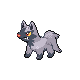 Poochyena, Front, in HeartGold & SoulSilver