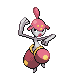 Medicham, Front, in HeartGold & SoulSilver