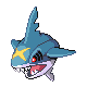 Sharpedo, Front, in HeartGold & SoulSilver