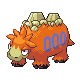 Camerupt, Front, in HeartGold & SoulSilver
