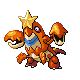 Crawdaunt, Front, in HeartGold & SoulSilver