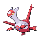 Latias, Front, in HeartGold & SoulSilver
