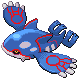Kyogre, Front, in HeartGold & SoulSilver