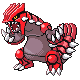 Groudon, Front, in HeartGold & SoulSilver