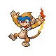Monferno, Front, in HeartGold & SoulSilver
