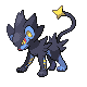 Luxray, Front, in HeartGold & SoulSilver