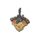 Wormadam Sandy Cloak, Front, in HeartGold & SoulSilver