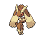 Lopunny, Front, in HeartGold & SoulSilver