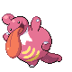 Lickilicky, Front, in HeartGold & SoulSilver
