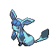 Glaceon, Front, in HeartGold & SoulSilver