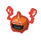 Rotom Heat, Front, in HeartGold & SoulSilver