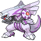Palkia, Front, in HeartGold & SoulSilver