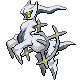 Arceus Steel, Front, in HeartGold & SoulSilver
