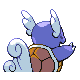 Wartortle, Back, in HeartGold & SoulSilver