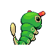 Caterpie, Back, in HeartGold & SoulSilver