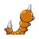 Weedle, Back, in HeartGold & SoulSilver