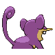 Rattata, Back, in HeartGold & SoulSilver