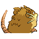 Raticate, Back, in HeartGold & SoulSilver