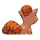Vulpix, Back, in HeartGold & SoulSilver