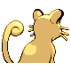 Persian, Back, in HeartGold & SoulSilver