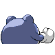 Poliwhirl, Back, in HeartGold & SoulSilver