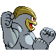 Machamp, Back, in HeartGold & SoulSilver
