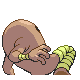 Hitmonlee, Back, in HeartGold & SoulSilver