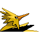 Zapdos, Back, in HeartGold & SoulSilver