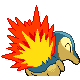 Cyndaquil, Back, in HeartGold & SoulSilver