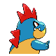 Croconaw, Back, in HeartGold & SoulSilver