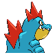 Feraligatr, Back, in HeartGold & SoulSilver