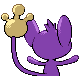 Aipom, Back, in HeartGold & SoulSilver