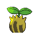 Sunkern, Back, in HeartGold & SoulSilver