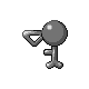 Unown F, Back, in HeartGold & SoulSilver