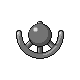 Unown U, Back, in HeartGold & SoulSilver