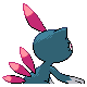 Sneasel, Back, in HeartGold & SoulSilver