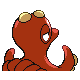 Octillery, Back, in HeartGold & SoulSilver