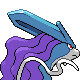 Suicune, Back, in HeartGold & SoulSilver