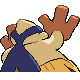 Hariyama, Back, in HeartGold & SoulSilver