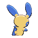 Minun, Back, in HeartGold & SoulSilver