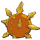 Solrock, Back, in HeartGold & SoulSilver