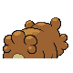 Bidoof, Back, in HeartGold & SoulSilver