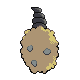 Burmy Sandy Cloak, Back, in HeartGold & SoulSilver