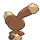 Buneary, Back, in HeartGold & SoulSilver